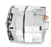 1-Wire Alternator 140 Amp Chrome Finish Fits 1971-1986 GM Single V-Belt Mr Gasket
