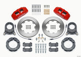 Wilwood Dynapro 6 Front Hat Kit 11.75in Rotor Red 66-75 Ford Bronco Dana 30/44 w/Lines