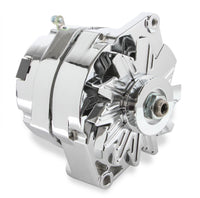 Chrome Alternator Late GM-Delco 80 Amp Single Groove Mr Gasket