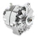 Chrome Alternator Late GM-Delco 80 Amp Single Groove Mr Gasket