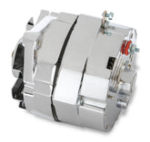 Chrome Alternator Late GM-Delco 80 Amp Single Groove Mr Gasket
