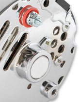Chrome Alternator Late GM-Delco 80 Amp Single Groove Mr Gasket
