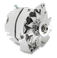 Chrome Alternator-Early GM Delco 80 Amp Single Groove Mr Gasket