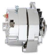 Chrome Alternator-Early GM Delco 80 Amp Single Groove Mr Gasket