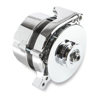 Chrome Alternator-Ford 80 Amp Single Groove V-Belt Pulley Mr Gasket