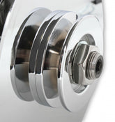 Chrome Alternator-Ford 80 Amp Single Groove V-Belt Pulley Mr Gasket