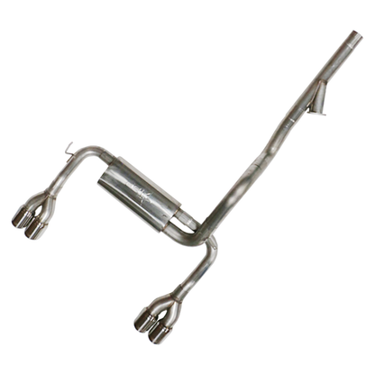 Stainless Steel Cat-Back Exhaust with Dual 4" Tips and 3" Cutout | TSP-9802SSCB