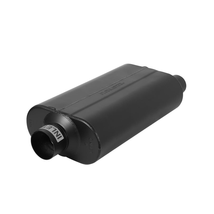 Super 50 Series Chambered Muffler Super 50 3.00 Center In 2.50 Dual Out Mild Sound Flowmaster
