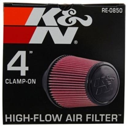 K&N Universal Air Filter | Round Tapered, 4in Flange, 6in Tall | RE-0850