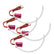 Oracle 10-13 Chevrolet Camaro LED Afterburner Tail Light Halo Kit - Red