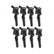 Street Fire Ignition Coils 1998-2014 Ford 4.6L/5.4L 2-Valve Engines, Black 8-Pack 8-Pack, Direct Bolt-In To Factory Connectors MSD Ignition