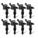 Street Fire Ignition Coils 2004-2008 Ford 4.6L/5.4L 3-Valve Engines ,Black 8-Pack 8-Pack, Direct Bolt-In To Factory Connectors MSD Ignition