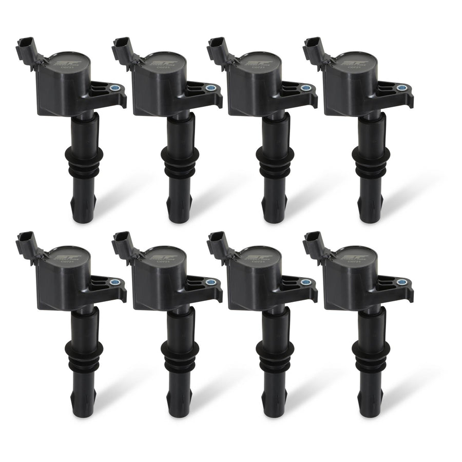 Street Fire Ignition Coils 2004-2008 Ford 4.6L/5.4L 3-Valve Engines ,Black 8-Pack 8-Pack, Direct Bolt-In To Factory Connectors MSD Ignition