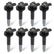 Street Fire Ignition Coils 2011-2016 Ford 5.0L 4-Valve Engines, Black 8-Pack 8-Pack, Direct Bolt-In To Factory Connectors MSD Ignition