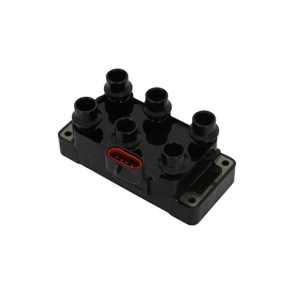 Street Fire Ignition Coil Pack, 1994-2000 Ford 6-Tower Dis Style, Black Single Stock Replacement Ford 6-Tower Coil MSD Ignition