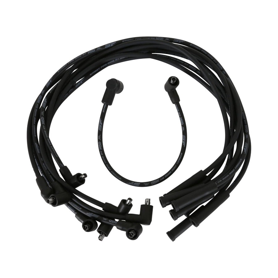 Street-Fire Wire Set Ford 351C-460, Socket The Terminals Are Covered In Black Boots That Protect The Conductor From Engine Heat To Ensure Spark Delivery MSD Ignition