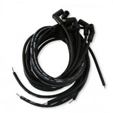 Street-Fire Wire Set 8 Cyl 90 Degree, Sock/ Hei, Univ The Terminals Are Covered In Black Boots That Protect The Conductor From Engine Heat To Ensure Spark Delivery MSD Ignition