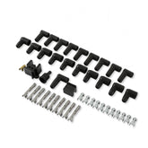 Street-Fire Wire Set 8 Cyl 90 Degree, Sock/ Hei, Univ The Terminals Are Covered In Black Boots That Protect The Conductor From Engine Heat To Ensure Spark Delivery MSD Ignition