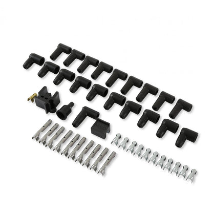 Street-Fire Wire Set 8 Cyl 90 Degree, Sock/ Hei, Univ The Terminals Are Covered In Black Boots That Protect The Conductor From Engine Heat To Ensure Spark Delivery MSD Ignition