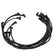 Street-Fire Wire Set Small Block Chevy 350 Hei The Terminals Are Covered In Black Boots That Protect The Conductor From Engine Heat To Ensure Spark Delivery MSD Ignition