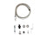 Throttle Cable Kit Stainless Steel Braided Adjustable and cuts to length. 36 Inch cable with 24 Inch sleeve Mr Gasket
