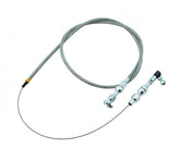 Braided Stainless Throttle Cable 36 Inch Long Cable Wrapped with a 24 Inch Stainless Steel Braided Sleeve Mr Gasket