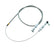 Braided Stainless Throttle Cable 36 Inch Long Cable Wrapped with a 24 Inch Stainless Steel Braided Sleeve Mr Gasket