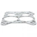Performance Carburetor Base Gasket 4-Hole Skin Packaged Fits Edelbrock and Rochester Quadrajet 4-Barrel Carburetors Mr Gasket