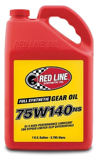75W140NS Gear Oil Synthetic GL-5 Differential Gear Oil 1 Gallon Red Line Oil