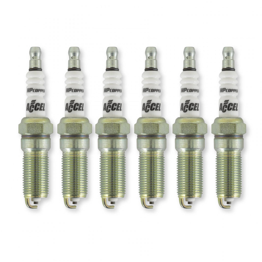 Hp Copper Spark Plug 3.5L V6 Engines -Stock Heat Range 6-Pack ACCEL