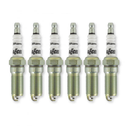 Hp Copper Spark Plug 3.5L V6 Engines -Stock Heat Range 6-Pack ACCEL