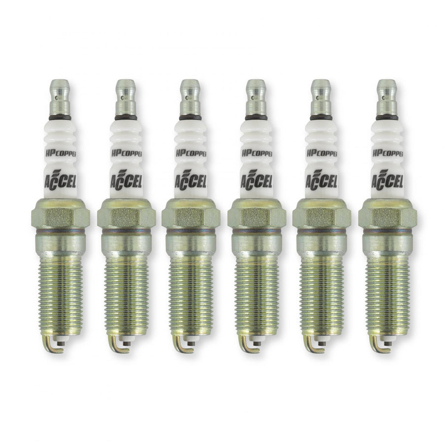 Hp Copper Spark Plug 3.5L V6 Engines -Stock Heat Range 6-Pack ACCEL