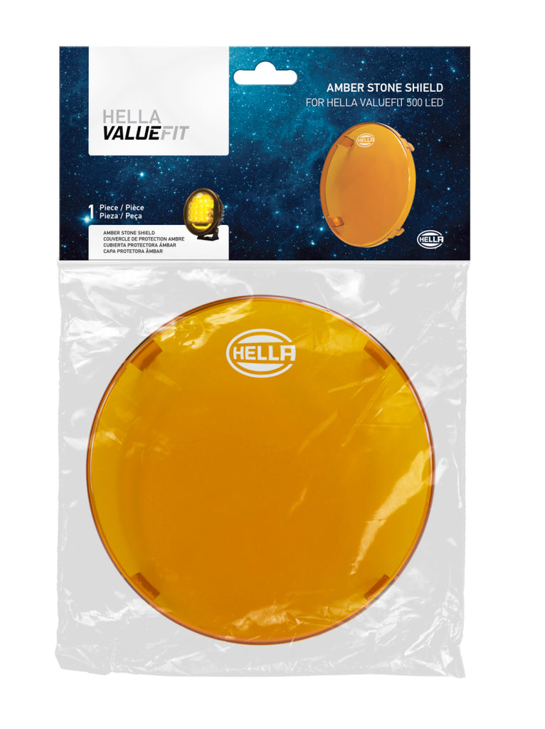 Hella 500 LED Driving Lamp 6in Amber Cover