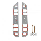 Ultra-Seal Intake Manifold Gaskets .060 Inch Thickness Fits 1965-1990 Chevrolet 396-454 Big Block with Rectangle Raised Port Heads. No upper bolt holes. 1.85 x 2.55 Inch Mr Gasket
