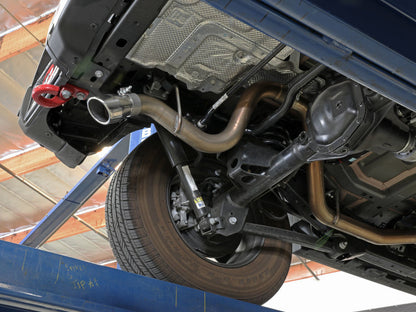 aFe Power MACH Force-Xp Axle-Back Exhaust System with Polished Tip 18-20 Jeep Wrangler L4-2.0T / V6-3.6L | 49-48070-1P