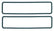 Ultra-Seal Valve Cover Gaskets Fits 1987-2002 Chevrolet 305-350 Gen I/II Small Block Mr Gasket