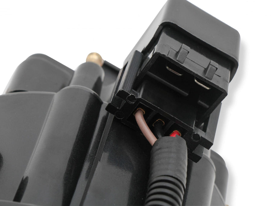 Performance Distributor Hei Chev V8 265-454 W/ Coil Replacement Hei Distributor, Direct Plug In With Oe Type Connectors, GM Hei Equipped Cars, Trucks (Pre-Computer). High Dielectric Strength Cap, Brass Male Towers ACCEL