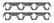 Ultra-Seal Header Gaskets Fits 1987-1995 Ford 302/5.0L & 351W/5.8L. Oval Ports, 1.25 Inch x 1.75 Inch Mr Gasket