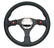 NRG Reinforced Steering Wheel (320mm) Blk Leather w/Dual Buttons