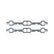 Ultra-Seal Header Gaskets Fits 1992-1997 Chevrolet 350/5.7L LT1 Gen II Small Block D-Shaped Ports, 1.52 W x 1.51 H Mr Gasket