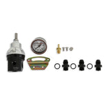 Holley EFI 15-90 PSI Fuel Regulator 6AN Boost Reference 1:1, Gauge and Fittings 12-894KIT