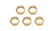 Vibrant Brass Olive Inserts 5/16in - Pack of 5