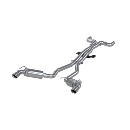 MBRP 2010-2015 Chev Camaro V8 6.2L 6 Speed Dual Cat Back Round Tips (11 Conv. MUST purchase mbrpAD1710) | S7018409
