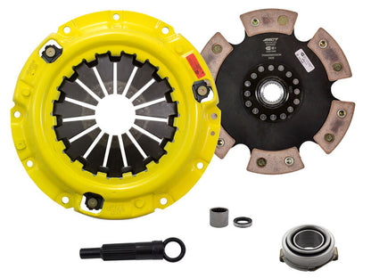 ACT Heavy Duty Race Rigid 6 Pad Clutch Kit, 1983-1991 Mazda RX-7 Base/Base 2+2/Convertible/GS/GSL/GSL-SE/GTU/GTUs/GXL/GXL 2+2/Limited Edition/LX/LX 2+2/S/SE/SE 2+2/Sport | ZX2-HDR6