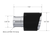 MBRP 15-23 Dodge Charger 5.7L/6.2L/6.4L T304 3in ID / 5in OD Out / 8in Length Angle Cut Carbon Tip