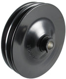 Borgeson OEM GM Power steering pulley. Steel 2 Row keyway style. Painted black. 801001