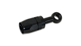 Vibrant Male -8 AN Banjo Straight Swivel Hose End Fitting | 16mm (5/8 in), 6061 Aluminum, Black | 24085
