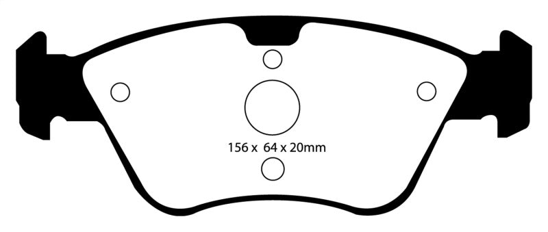 EBC 03-08 Chrysler Crossfire 3.2 Yellowstuff Front Brake Pads