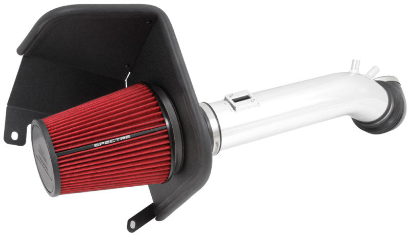 Spectre 14-15 GM Silverado/Sierra V8-5.3L F/I Air Intake Kit - Polished w/Red Filter