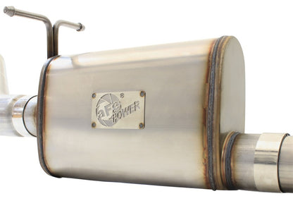 aFe Power MACHForce XP Exhaust 3in-3.5in Stainless Steel Single Side Exit Cat-Back with Polished Tip 99-04 Ford F-250 V8 5.4L/6.8L | 49-43076-P